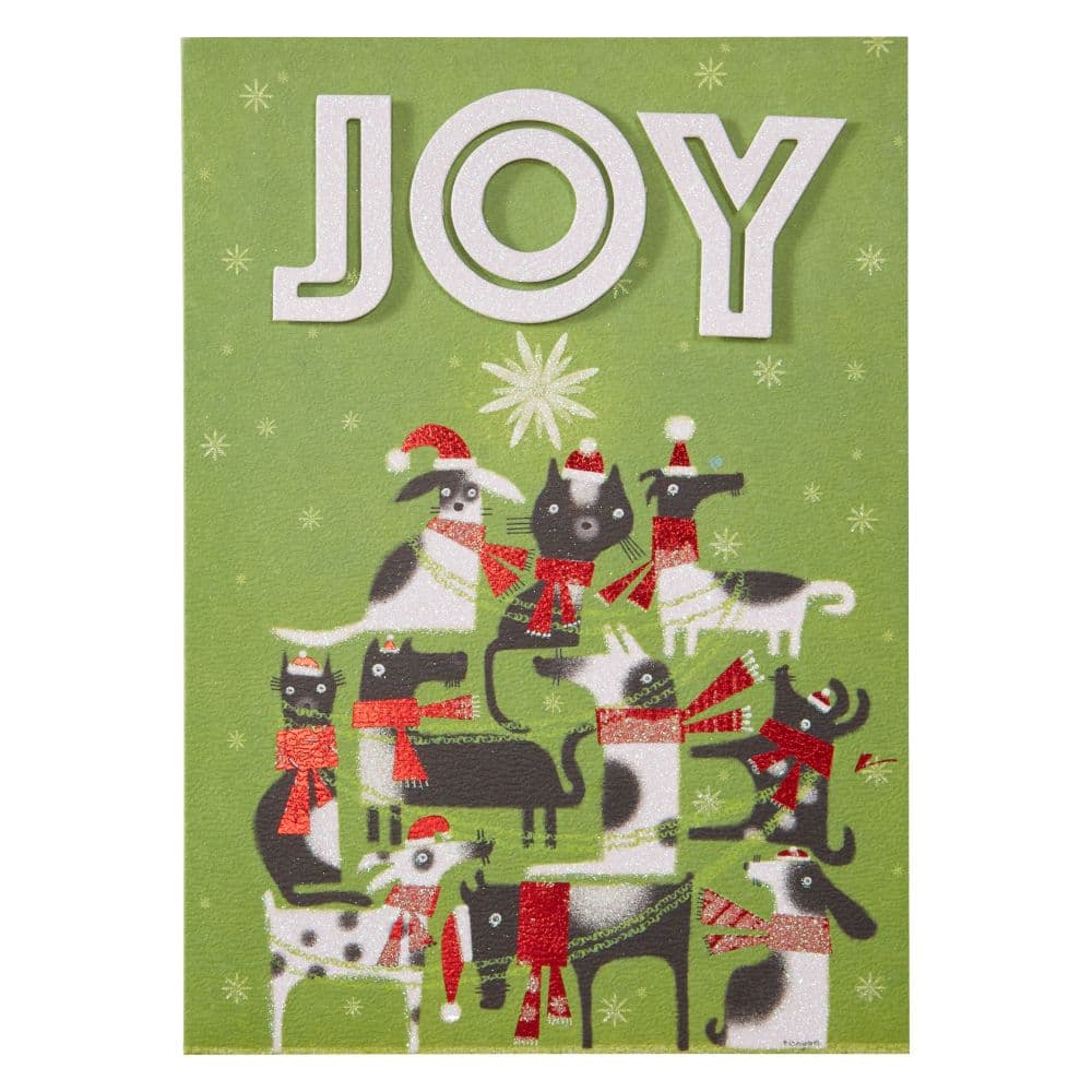 Dog and Cat Tree Christmas Card First Alternate Image width=&quot;1000&quot; height=&quot;1000&quot;