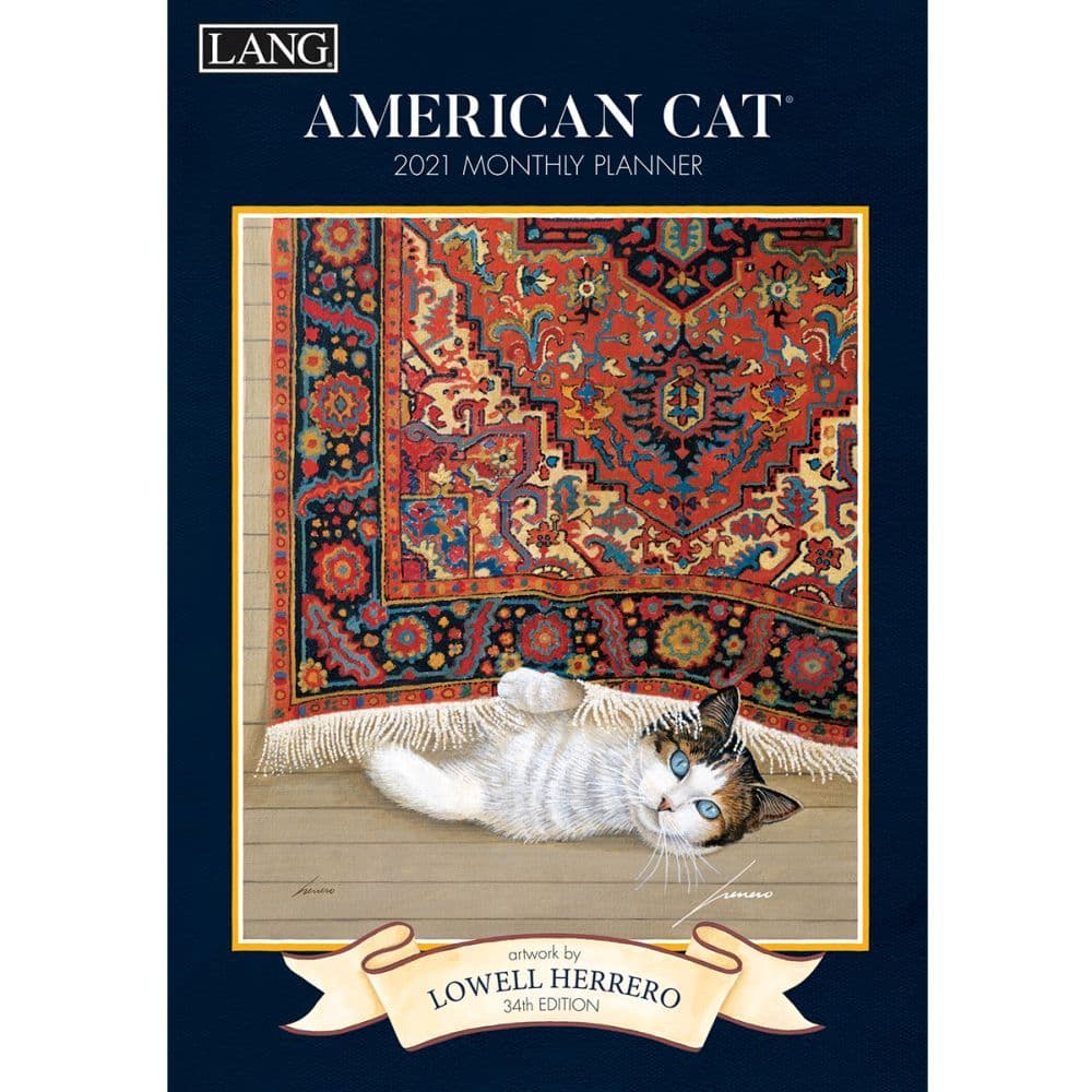 American Cat Monthly Planner by Lowell Herrero