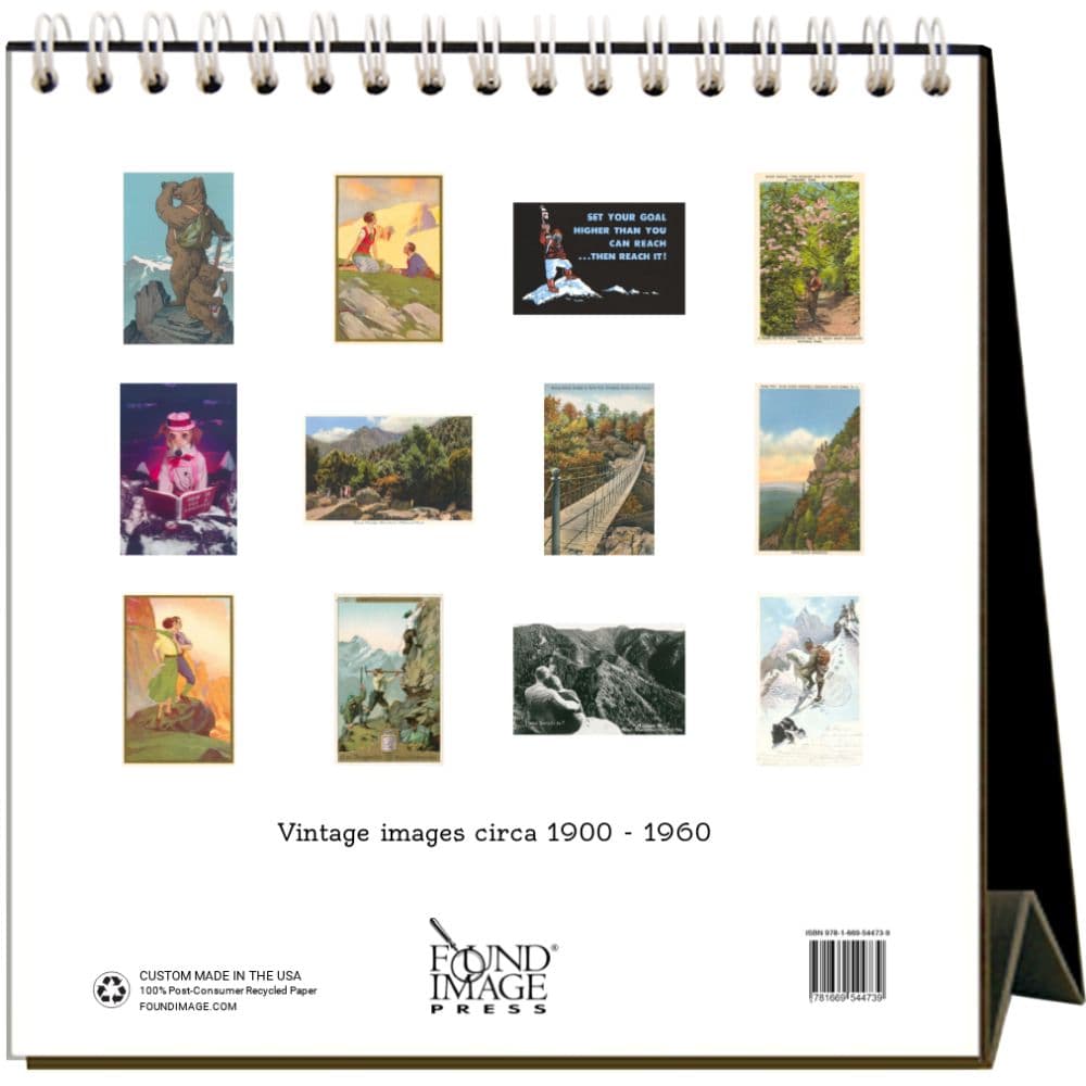 Nostalgic Hiking 2025 Easel Desk Calendar First Alternate Image width=&quot;1000&quot; height=&quot;1000&quot;