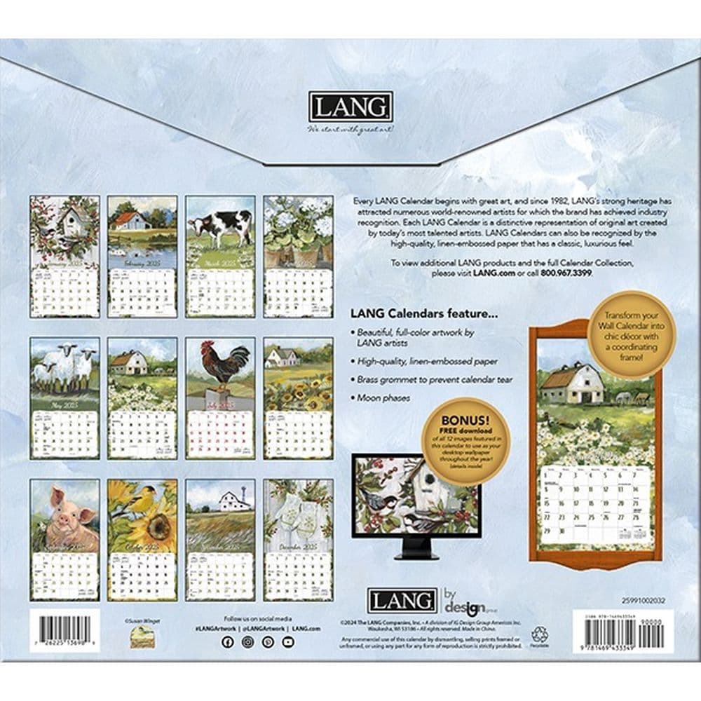 Fields of Home by Susan Winget 2025 Wall Calendar First Alternate Image width=&quot;1000&quot; height=&quot;1000&quot;