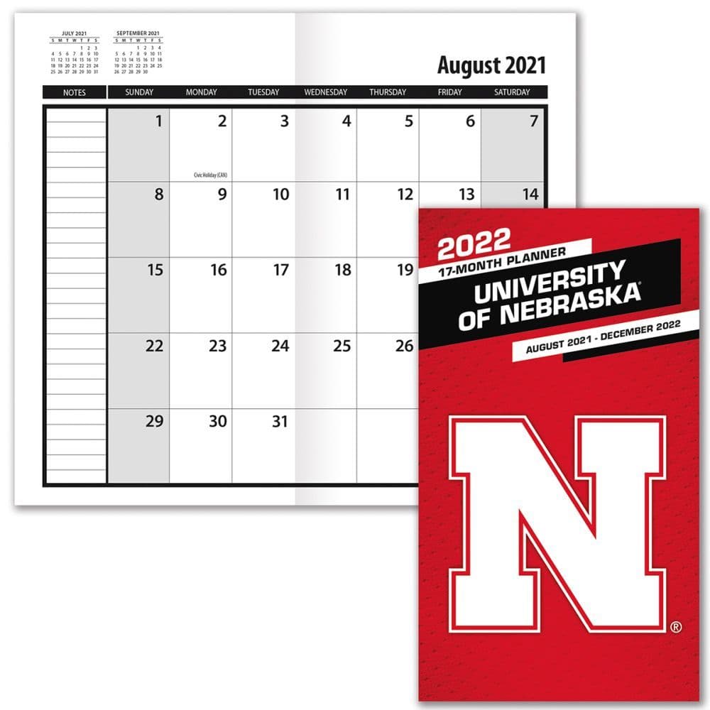 Nebraska Cornhuskers 2022 17-Month Pocket Planner
