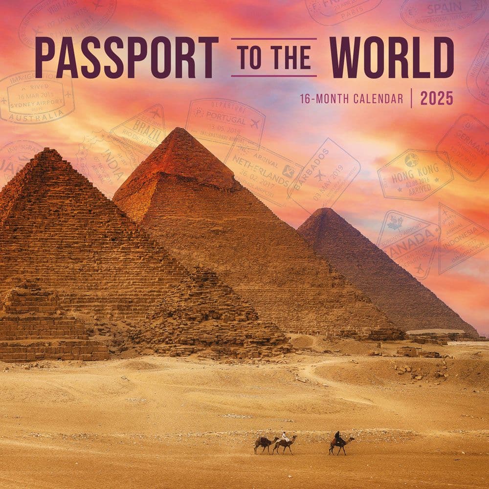 Passport to the World 2025 Wall Calendar Main Image