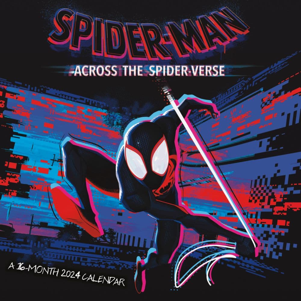 SpiderMan Across Spider Verse Part One 2024 Wall Calendar