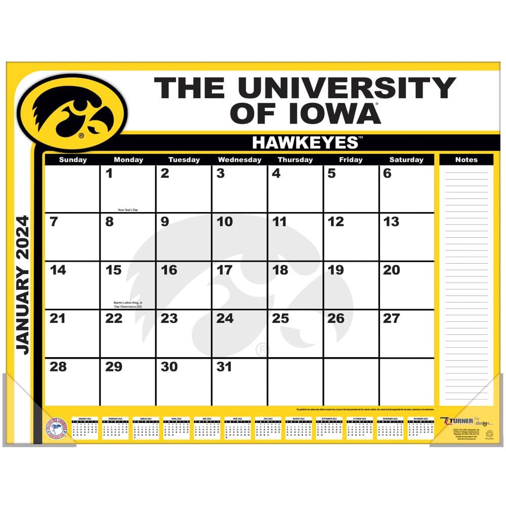 Iowa Hawkeyes 2024 Desk Pad First Alternate Image width=&quot;1000&quot; height=&quot;1000&quot;