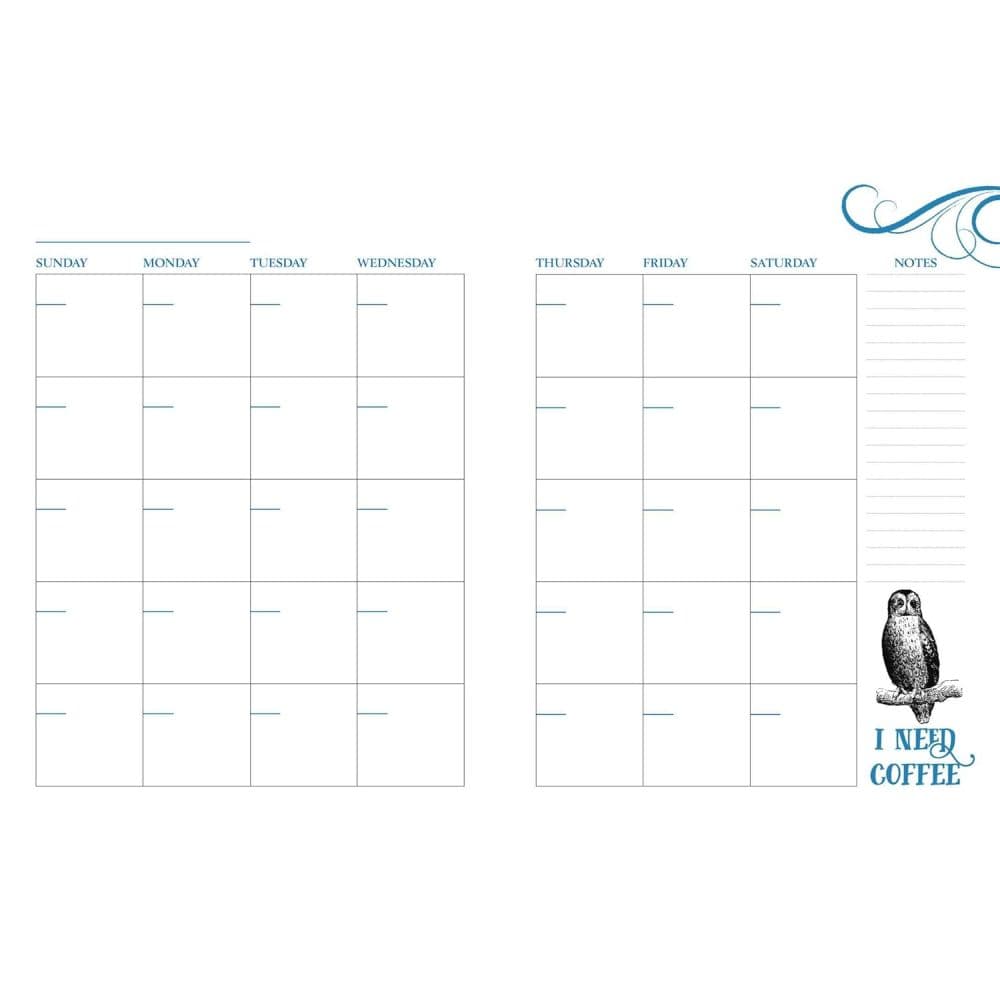 Effin Birds Undated Weekly Planner Second Alternate Image width=&quot;1000&quot; height=&quot;1000&quot;