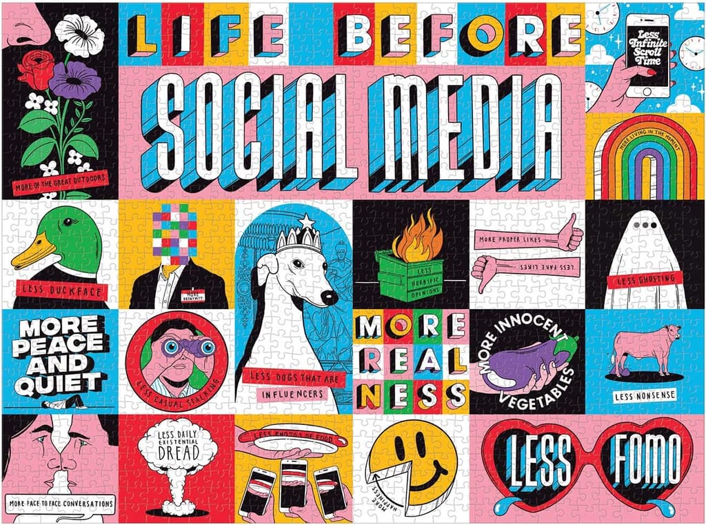 Life Before Social Media 1000 Piece Puzzle Second Alternate Image