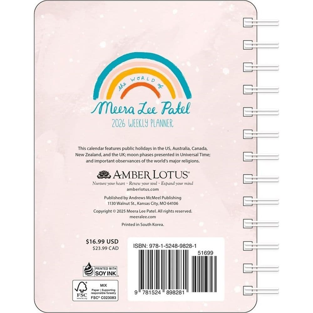 Meera Lee Patel Weekly 2026 Planner First Afternate Image