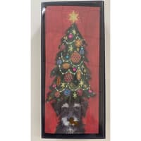 image Dog with Christmas Tree Hat 8 Count Boxed Christmas Cards