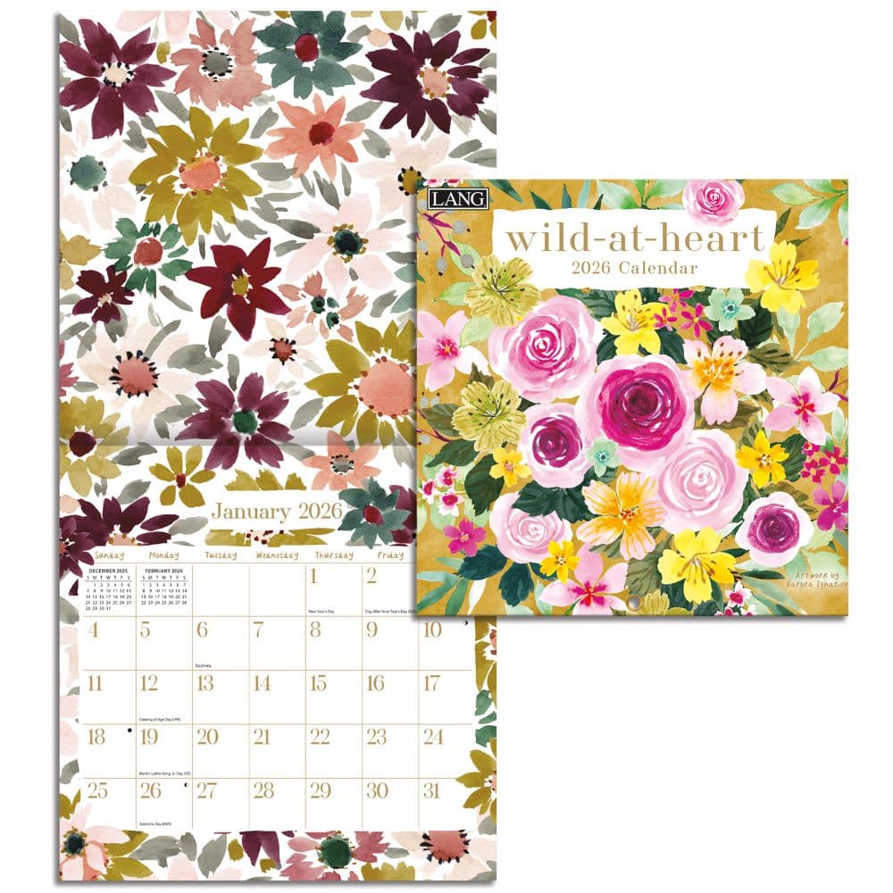 Wild At Heart 2026 Mini Wall Calendar by Barbra Ignatiev Fifth Alternate Image