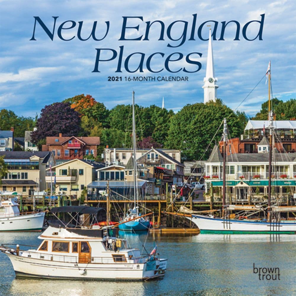 New England Mini Wall Calendar