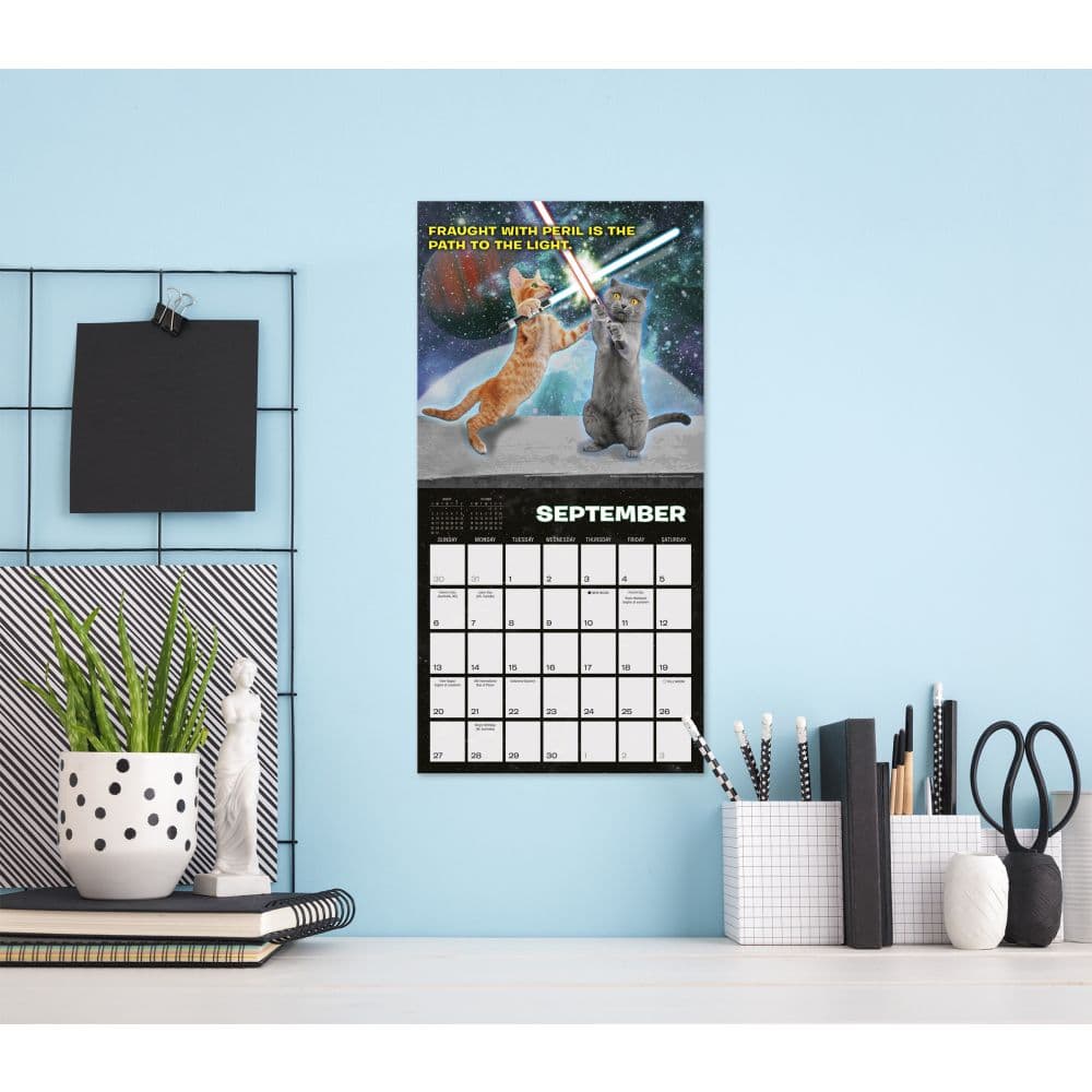 Cat Wars 2026 Mini Wall Calendar Fourth Alternate Image