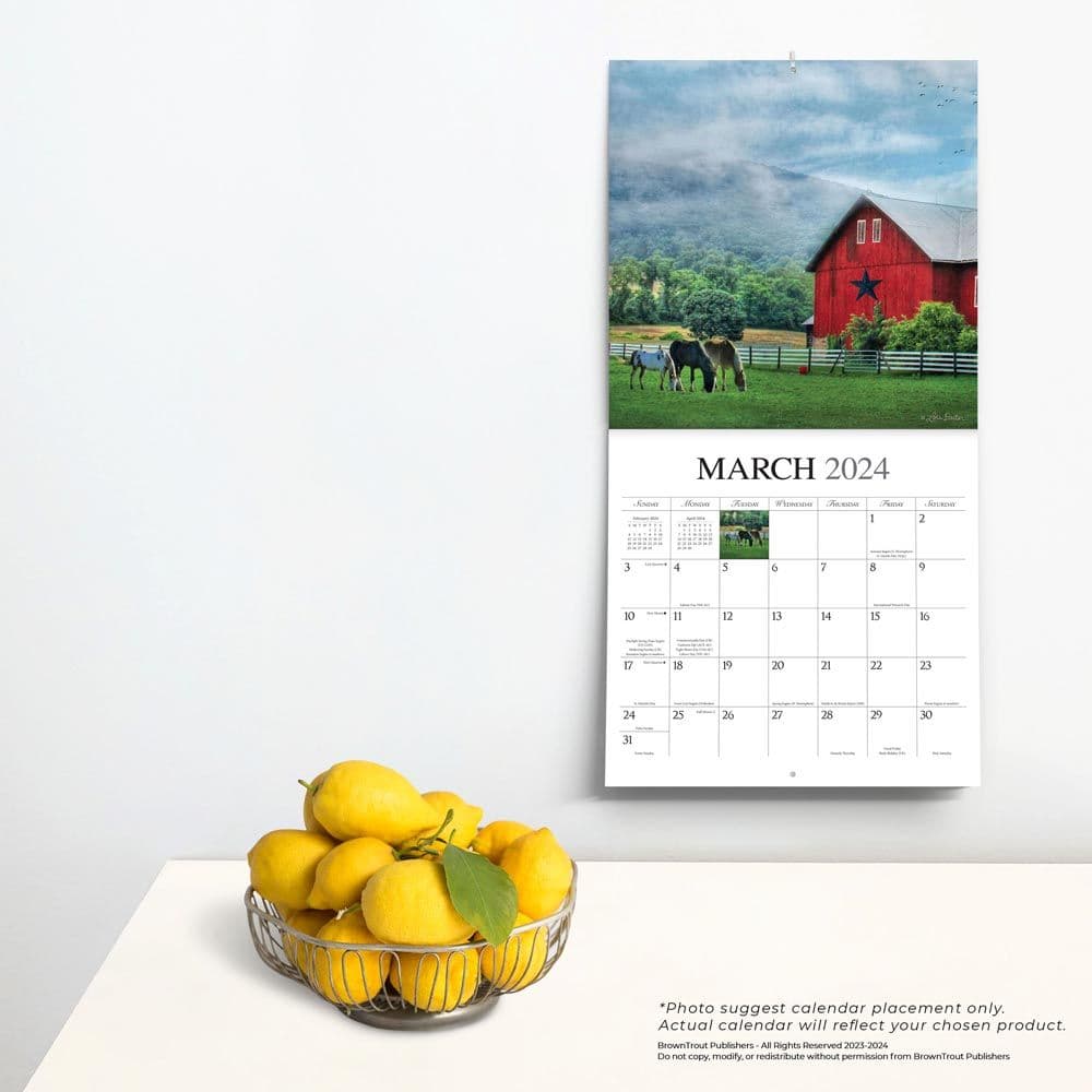 Beckoning Barns 2024 Wall Calendar Alternate Image 3