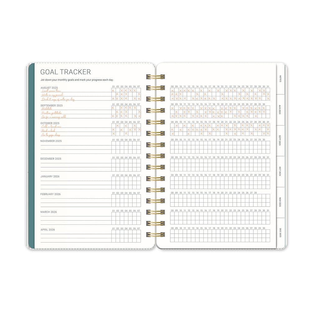Teal Blue Agatha 2026 Planner Fifth Alternate Image