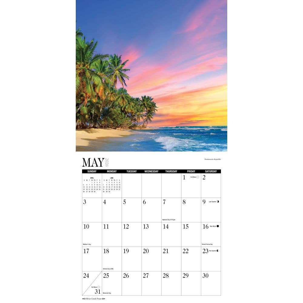 Beaches 2026 Wall Calendar Second Alternate Image