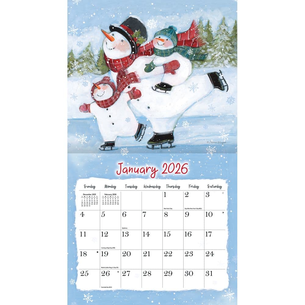 Sam Snowman 2026 Wall Calendar by Susan Winget_ALT1