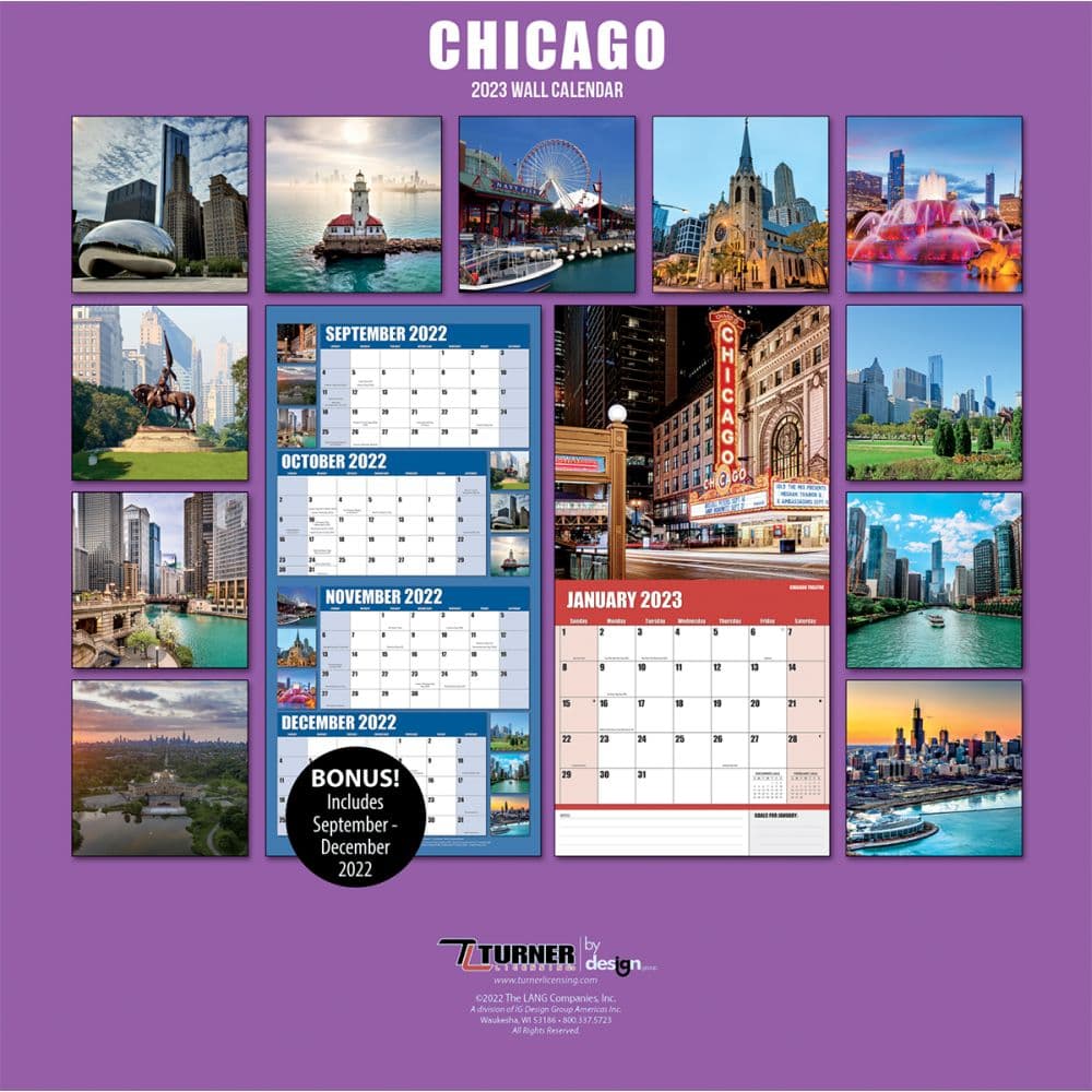 Chicago Photo 2023 Wall Calendar - Calendars.com