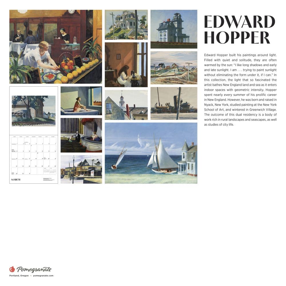 Edward Hopper 2026 Wall Calendar First Alternate Image