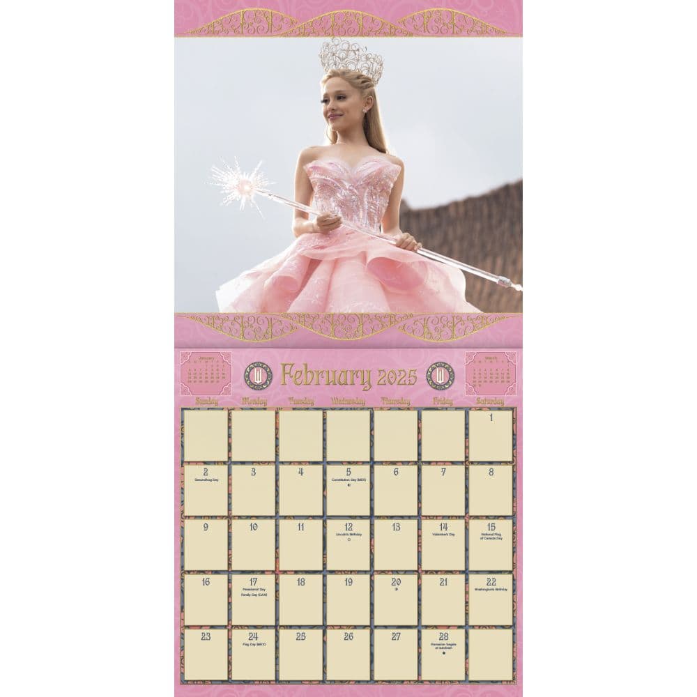 Wicked Movie 2025 Wall Calendar Alt2