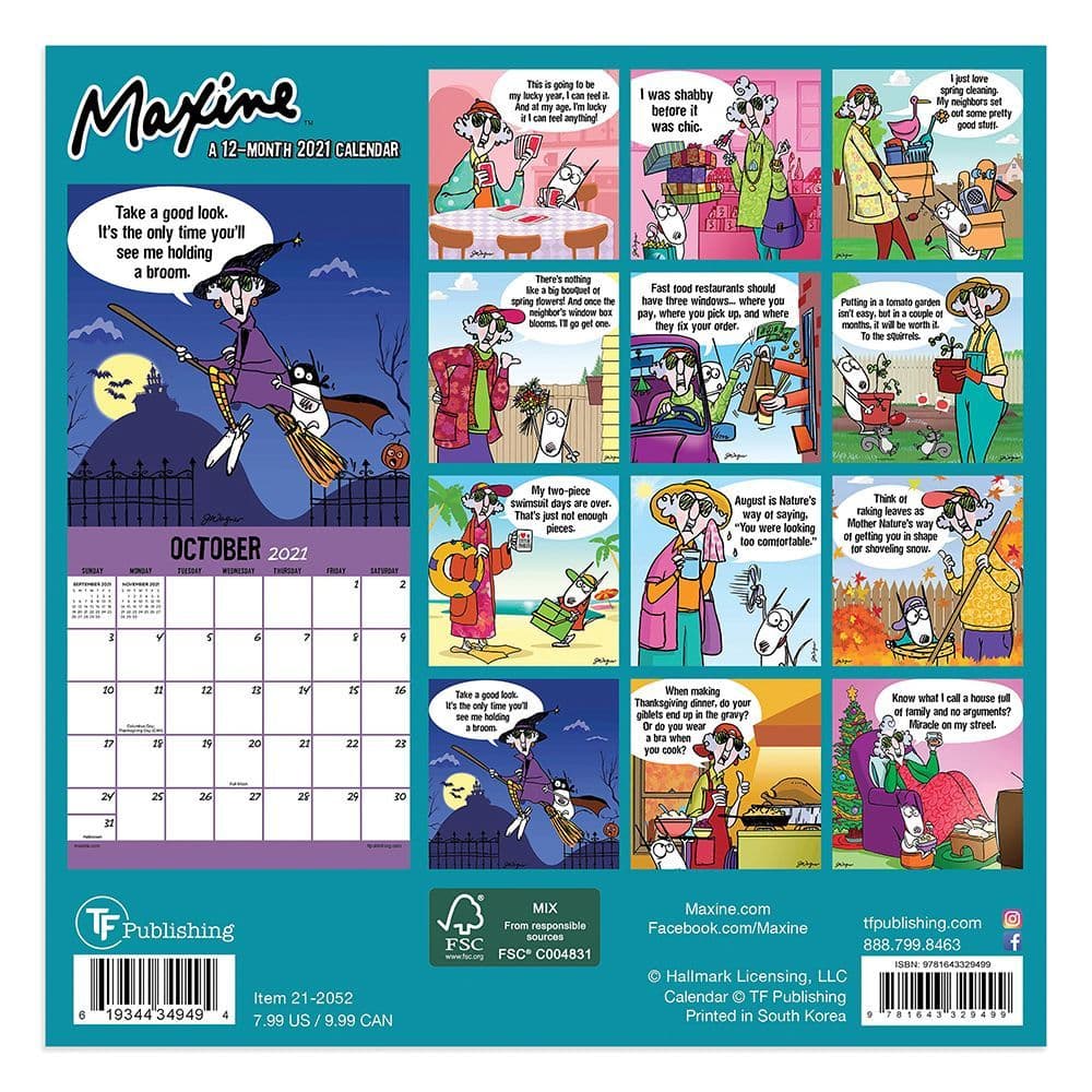 Maxine Mini Wall Calendar