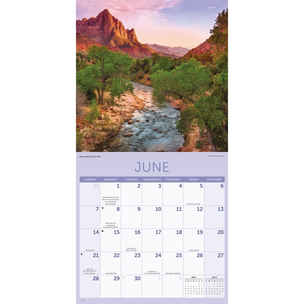 American Landscape 2026 Wall Calendar Third Alternate Image