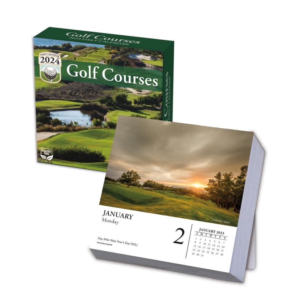 Golf Courses 2024 Desk Calendar Alternate Image 1