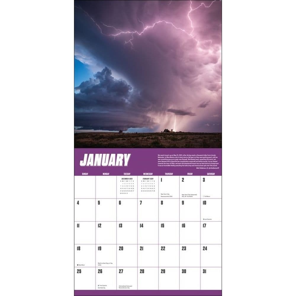Storm Chasers 2026 Wall Calendar Second Alternate Image