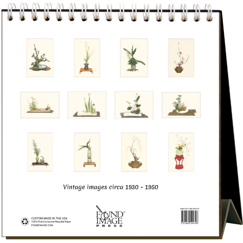 Ikebana 2025 Easel Desk Calendar First Alternate Image width="1000" height="1000"