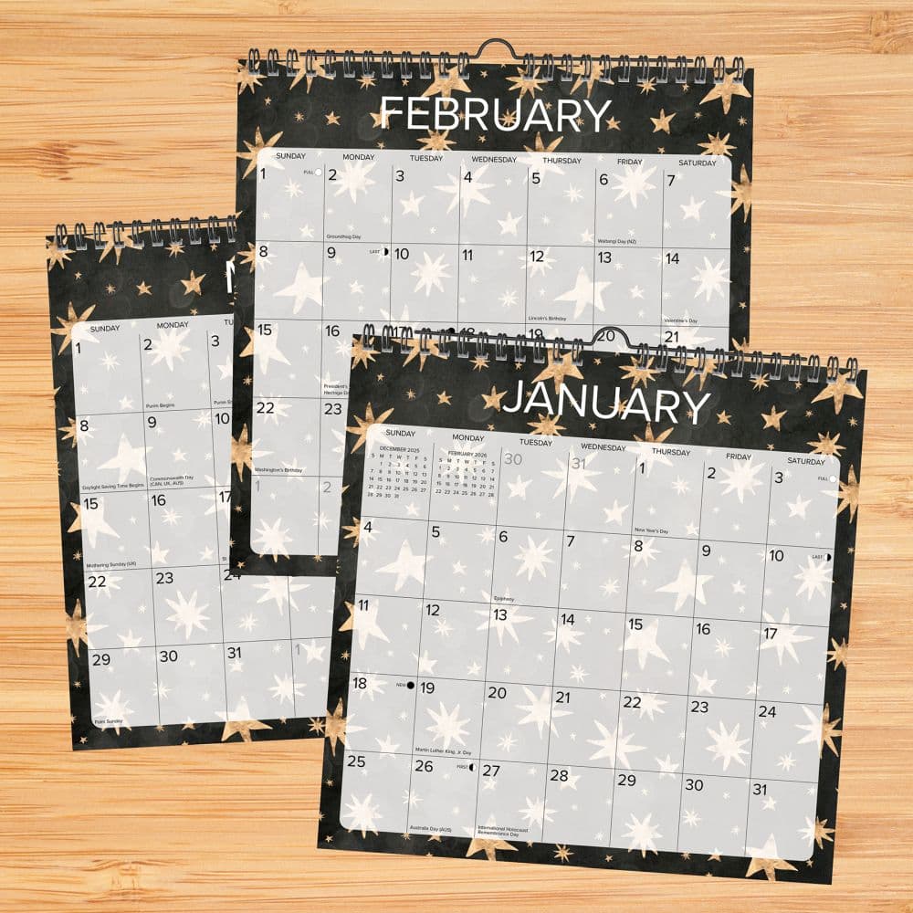 Starry Night Spiral Art 2026 Wall Calendar Second Alternate Image
