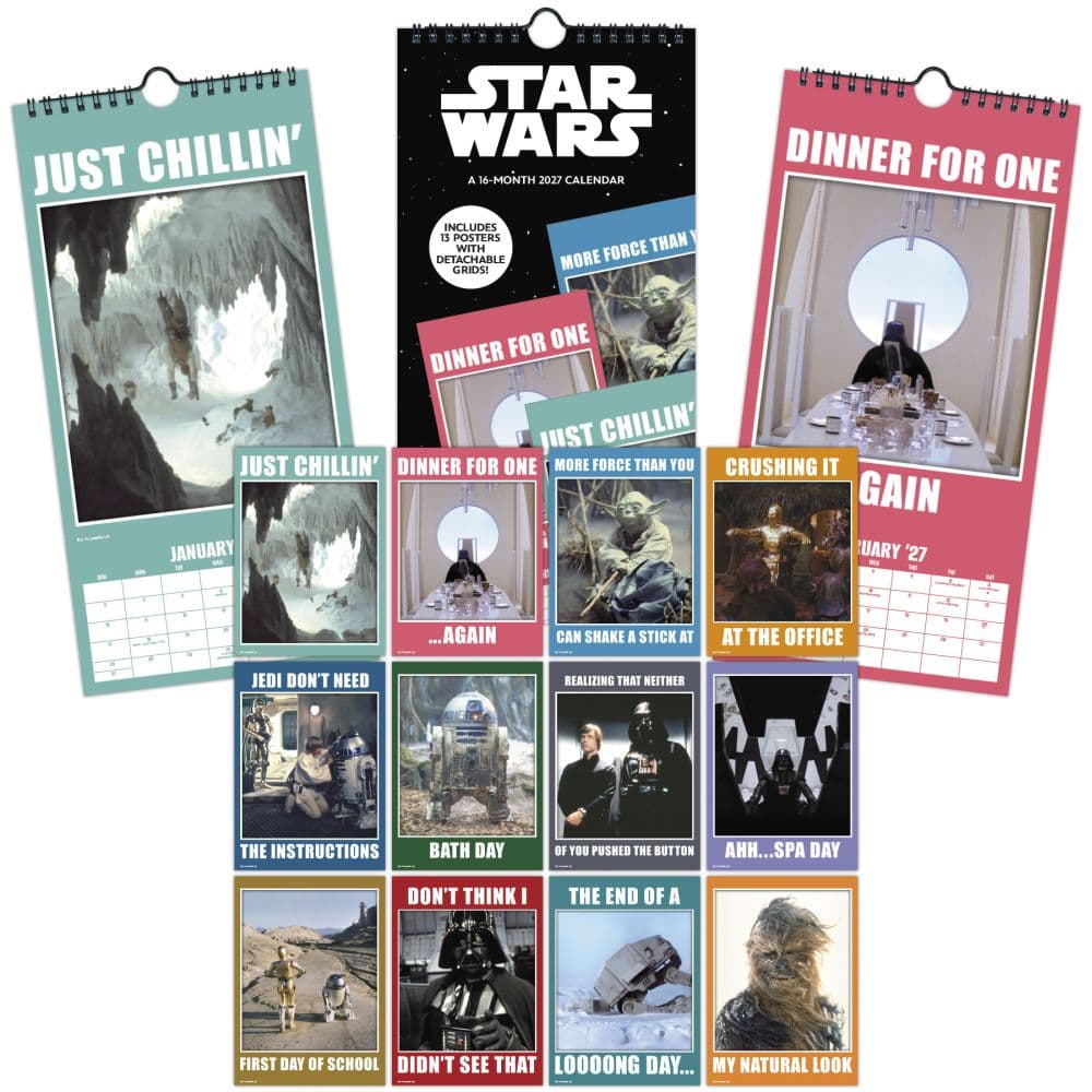 Star Wars 2027 Vertical Wall Calendar Seventh Alternate Image