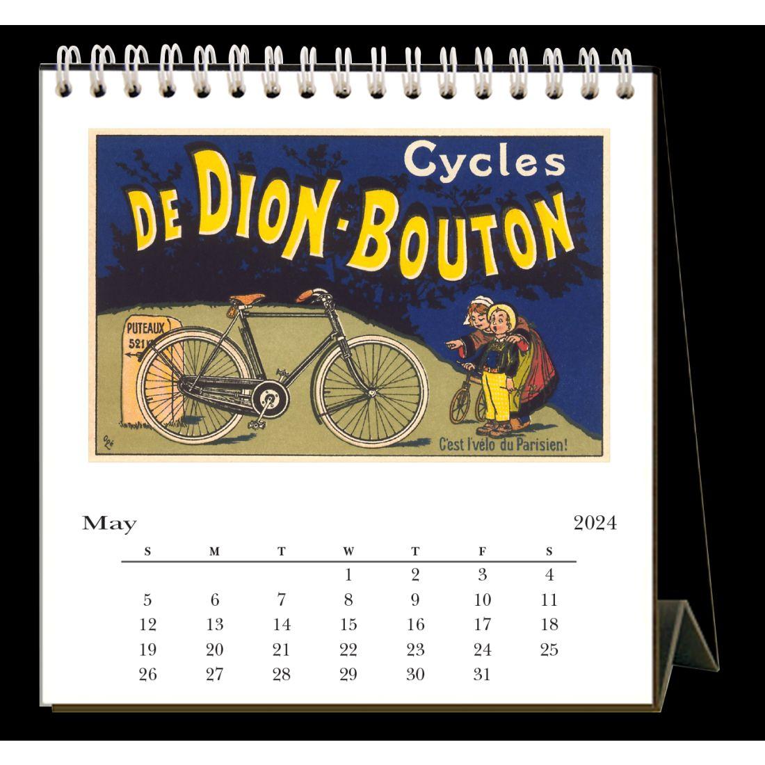 Cycling 2024 Easel Desk Calendar