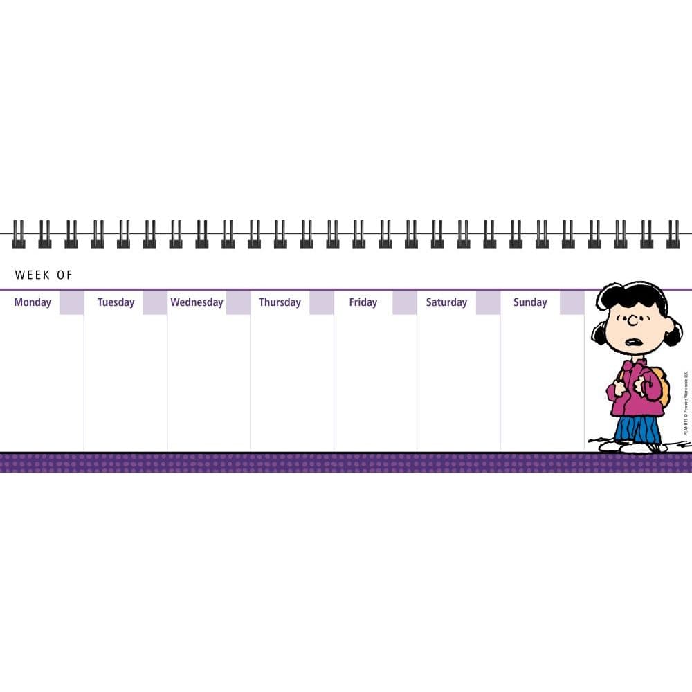 Peanuts Undated Weekly Desk Pad