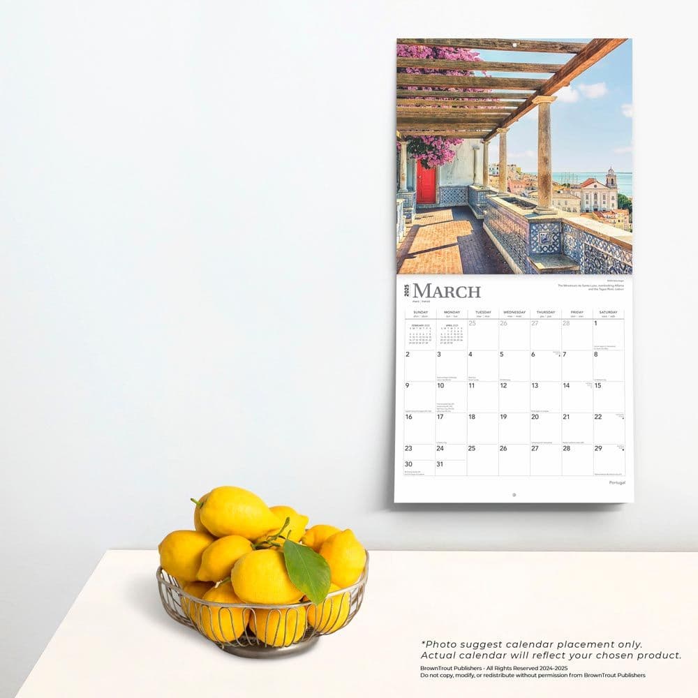 Portugal 2025 Wall Calendar Fourth Alternate Image