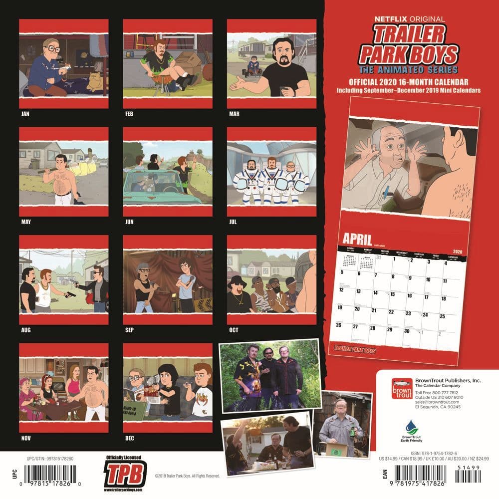 Trailer Park Boys Wall Calendar