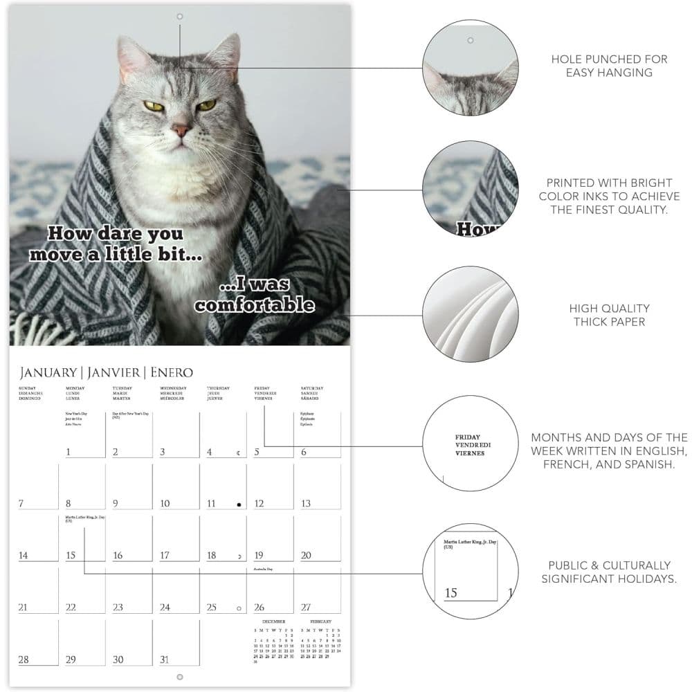 Nuthin But Trouble 2024 Wall Calendar Fourth  Alternate Image width=&quot;1000&quot; height=&quot;1000&quot;