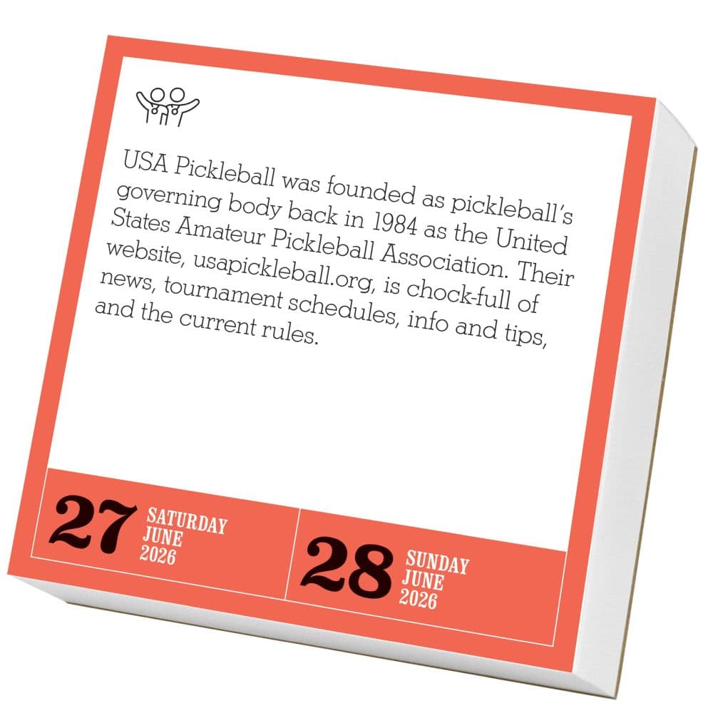 Pickleball Is Life 2026 Desk Calendar Second Alternate Image
