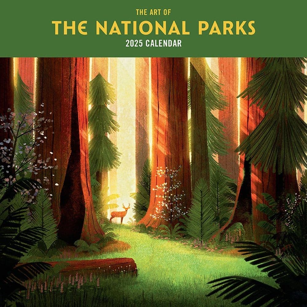 Art of the National Parks 2025 Wall Calendar Main Image