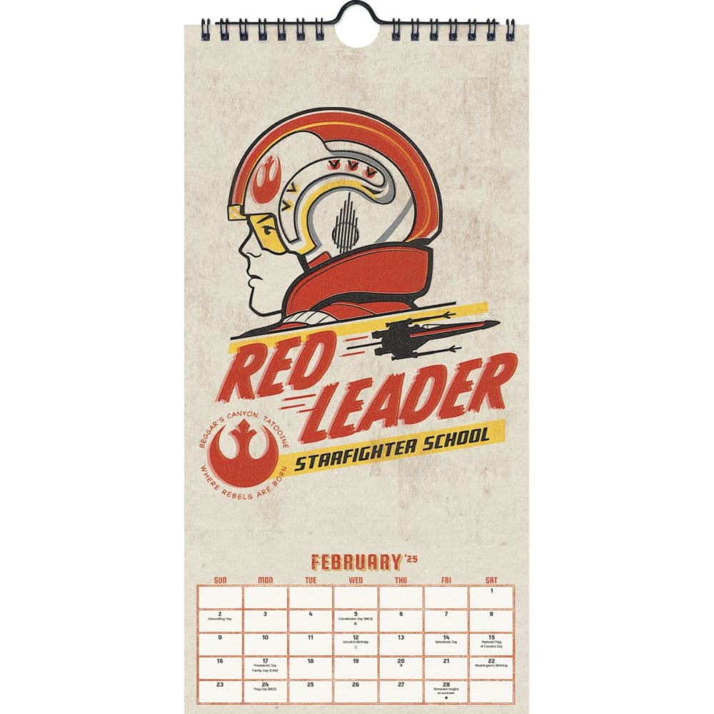 Star Wars 2025 Slim Wall Calendar