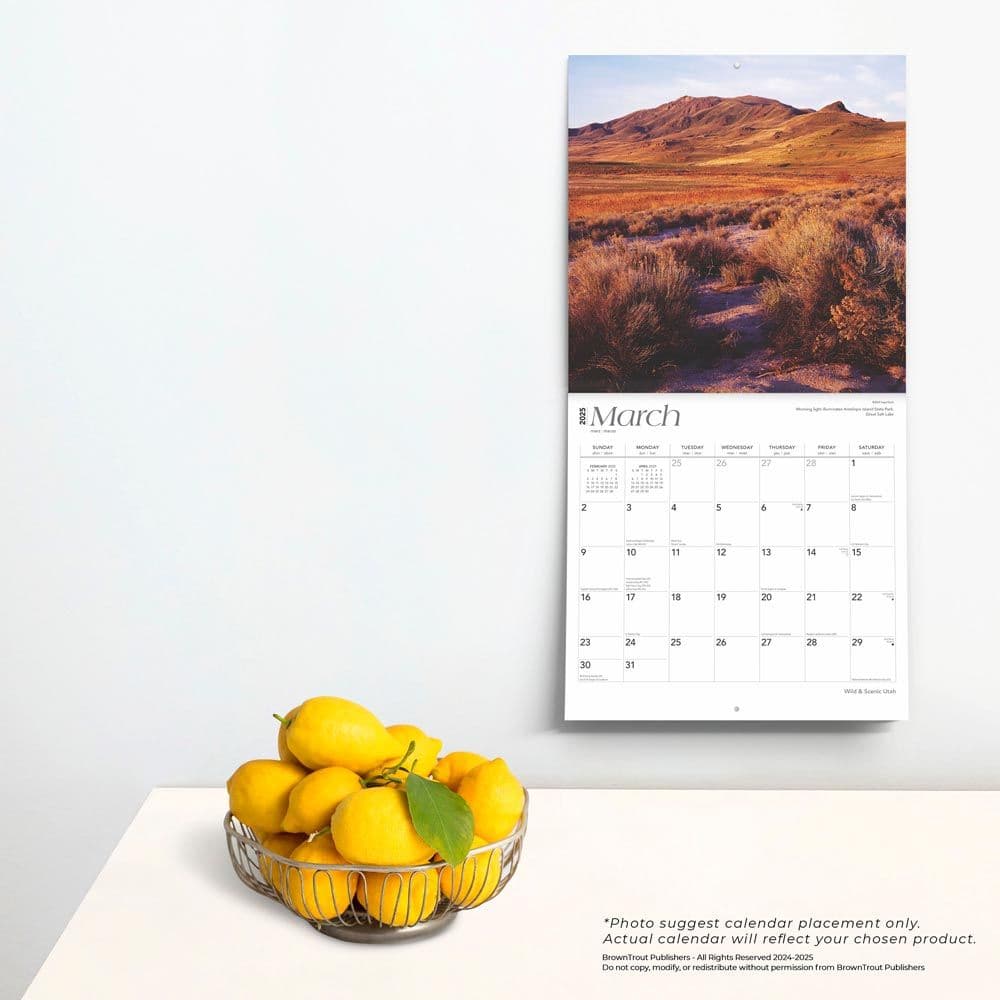 Utah Wild and Scenic 2025 Wall Calendar 
Fourth Alternate Image