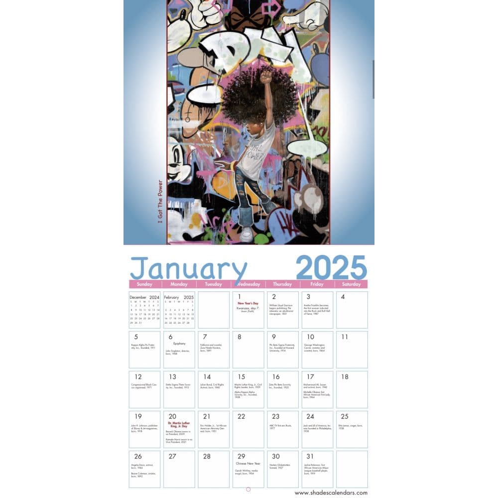 Shades of Color Kids 2025 Wall Calendar Second Alternate Image width=&quot;1000&quot; height=&quot;1000&quot;