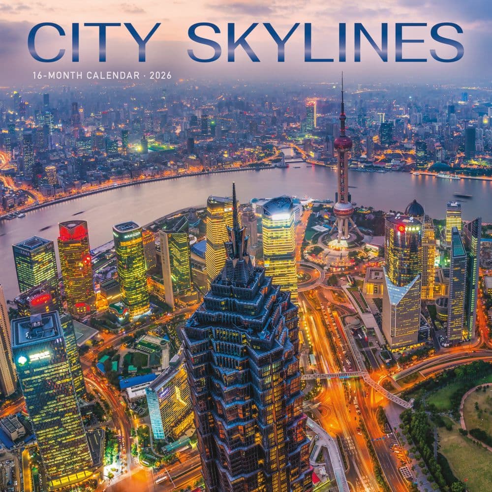 City Skylines 2026 Wall Calendar  Main Image