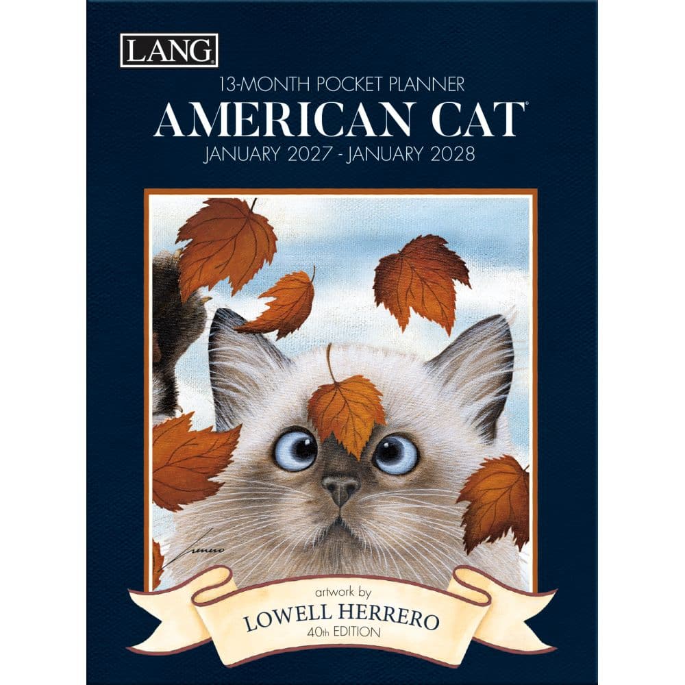 image American Cat 2027 Monthly Pocket Planner by Lowell Herrero Main Product Image