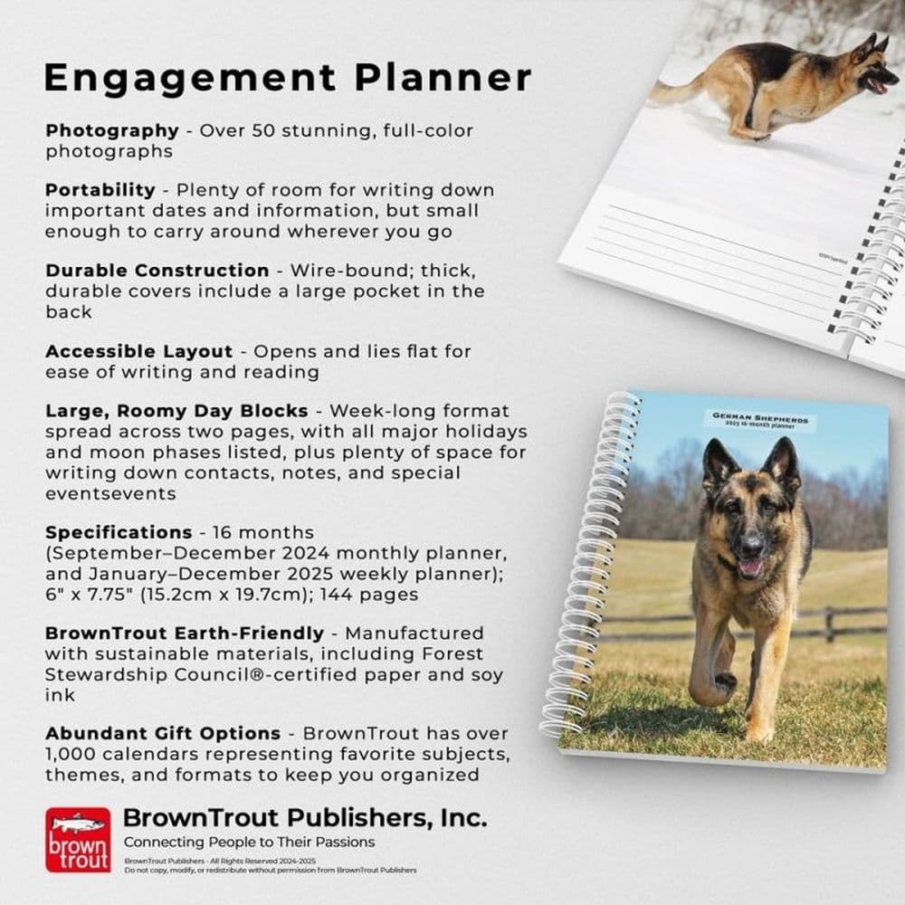 German Shepherds 2025 Engagement Planner Fifth Alternate Image