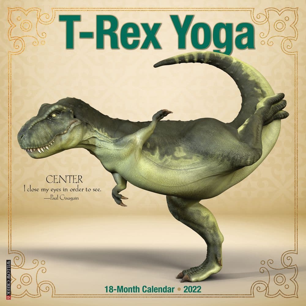 T-Rex Yoga 2022 Wall Calendar