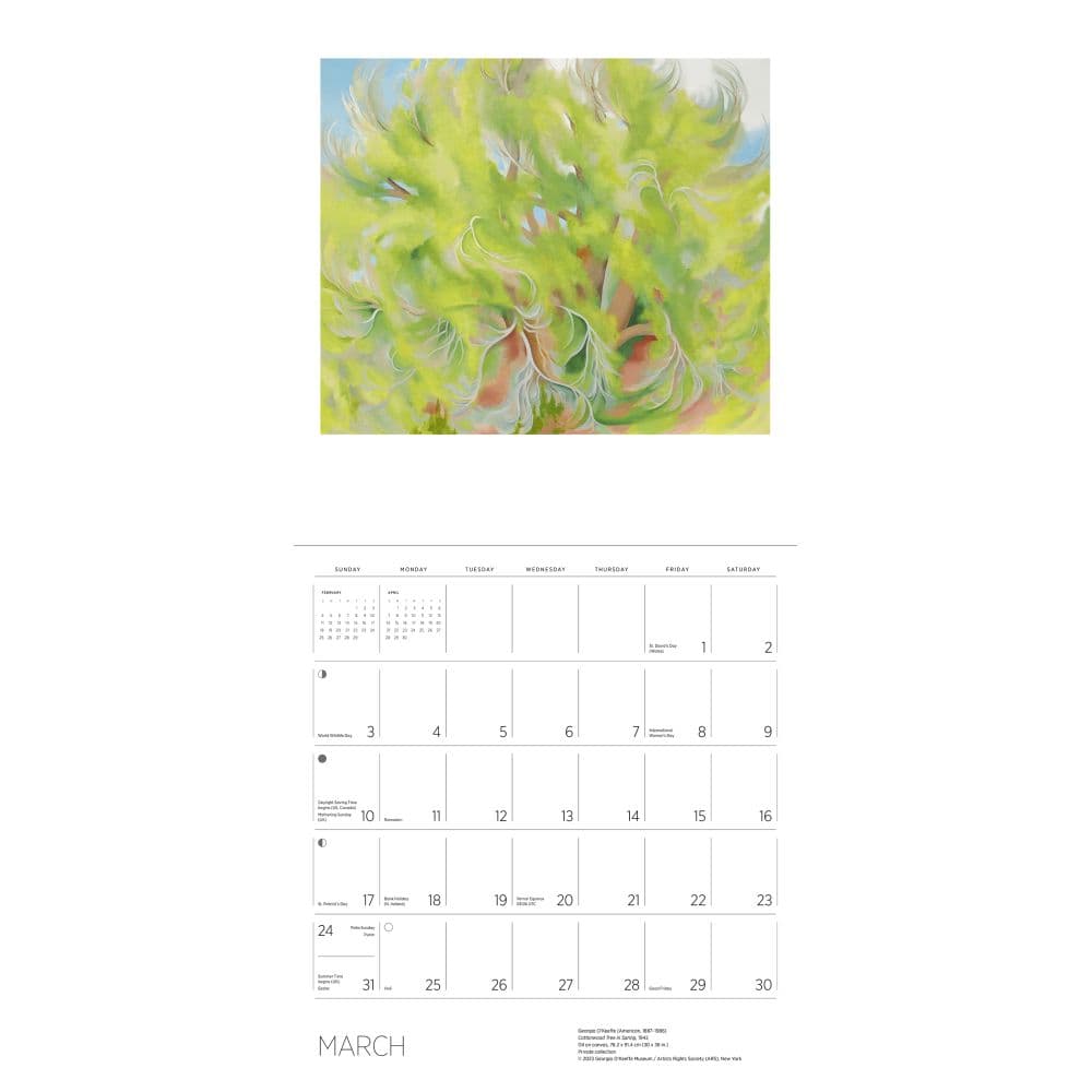 OKeeffe 2024 Wall Calendar