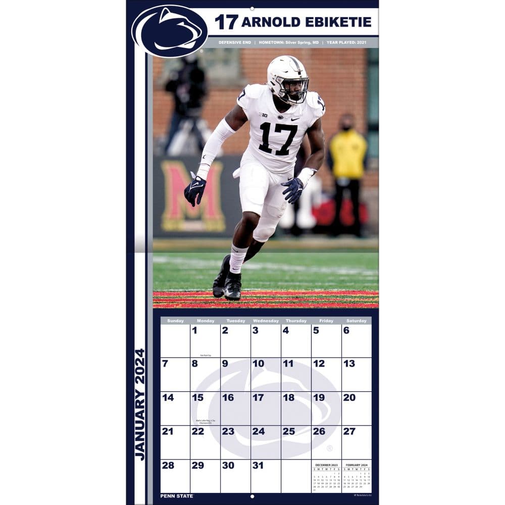 COL Penn State Nittany Lions 2024 Wall Calendar - Calendars.com