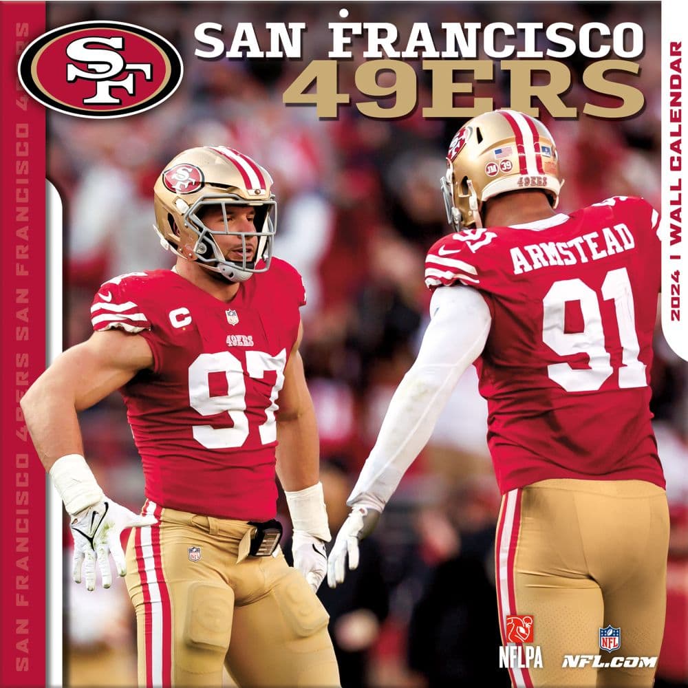 NFL San Francisco 49ers 2024 Wall Calendar