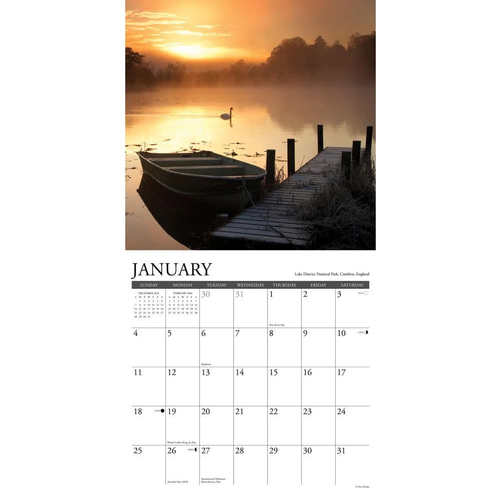 Sunrise Sunset 2026 Wall Calendar Second Alternate Image