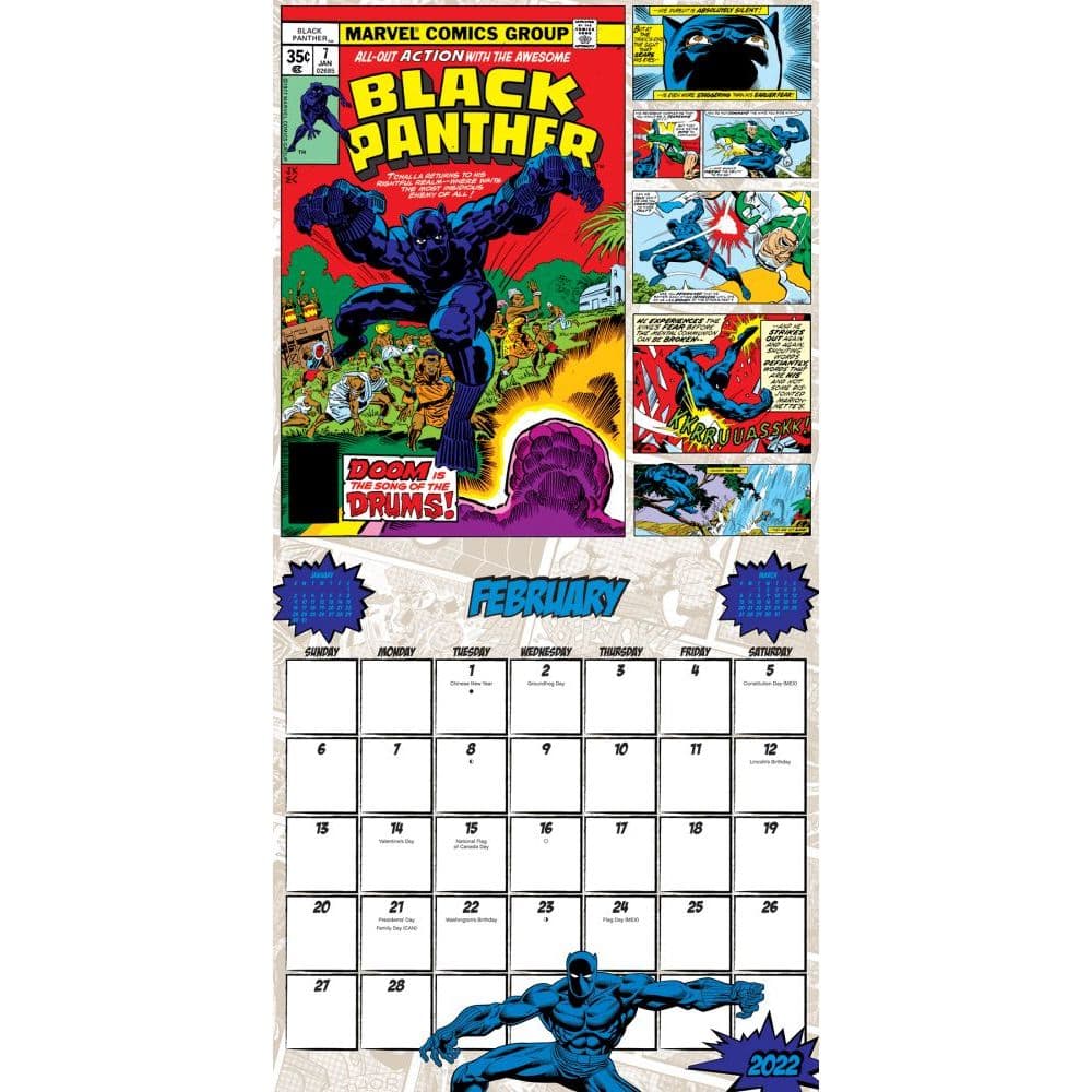 Marvel Comics 2022 Wall Calendar - Calendars.com