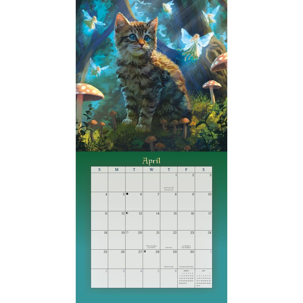 Magical Mystical Cats 2027 Wall Calendar Fifth Alternate Image