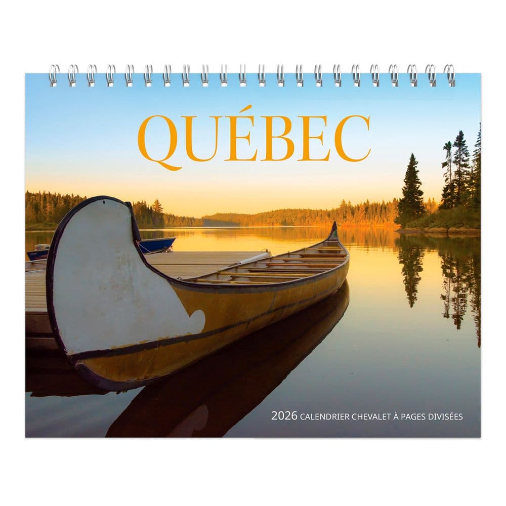 Quebec Double 2026 Easel Desk Calendar French Main Product Image